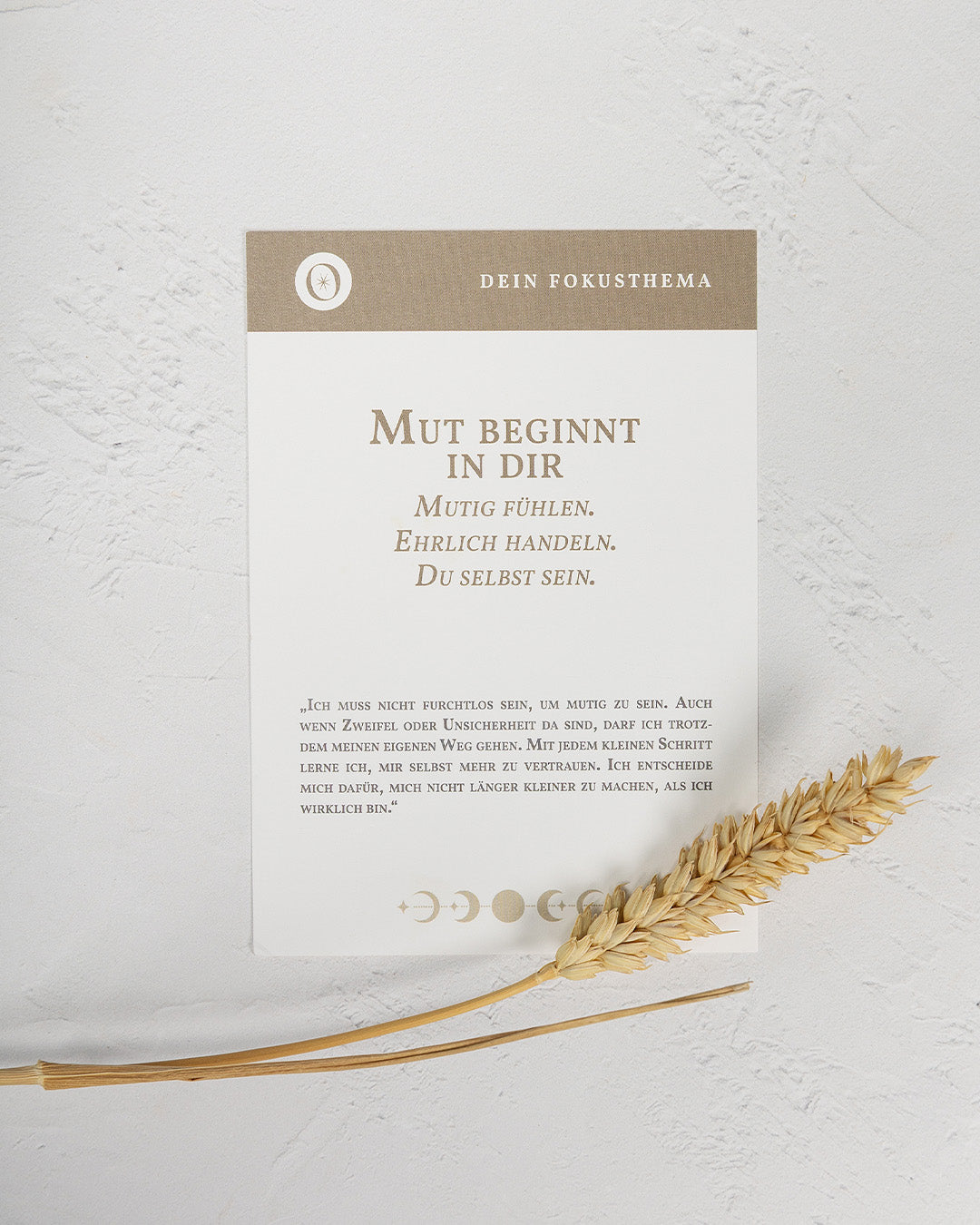 Geschenk Mut