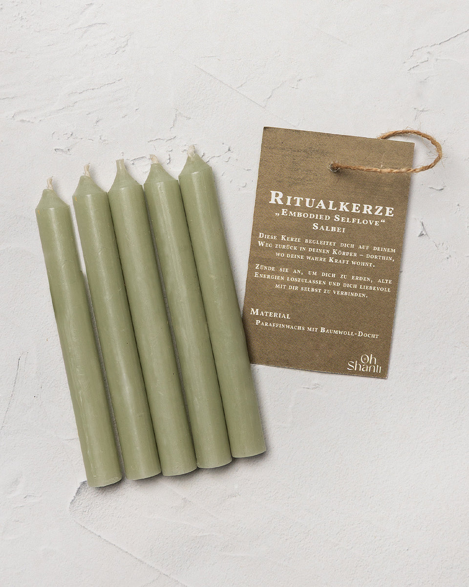 Ritualkerzen „Embodied Selflove“ – Stabkerzen für Rituale