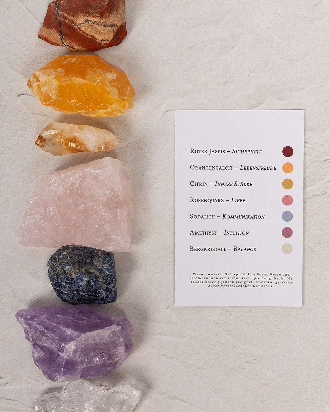 7 Chakra Steine echt 