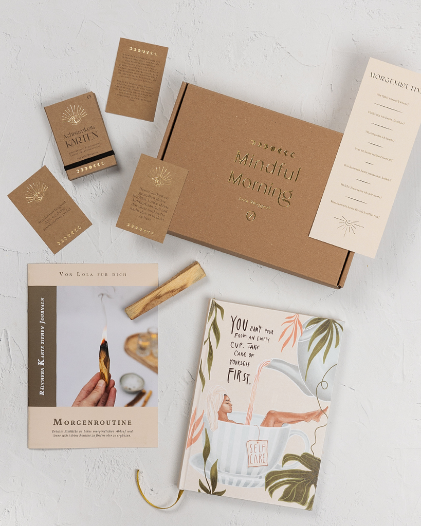 Achtsame Morgenroutine Box in Kooperation mit Lola Weippert