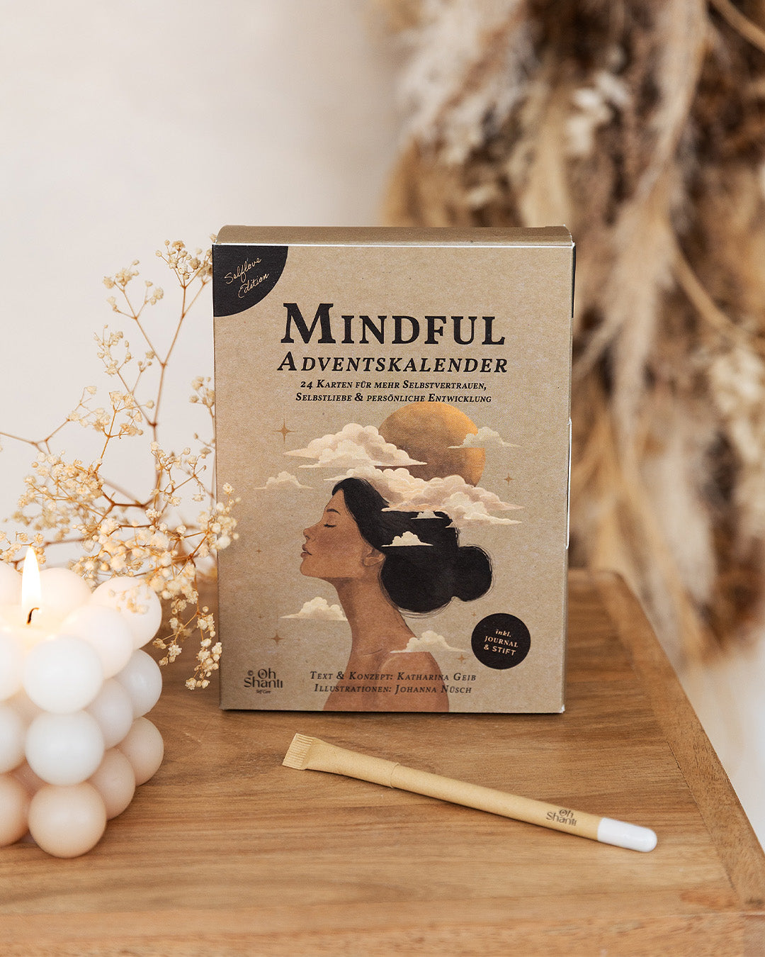 Selflove Adventskalender mit 24 Achtsamkeitskarten, Journal und Stift