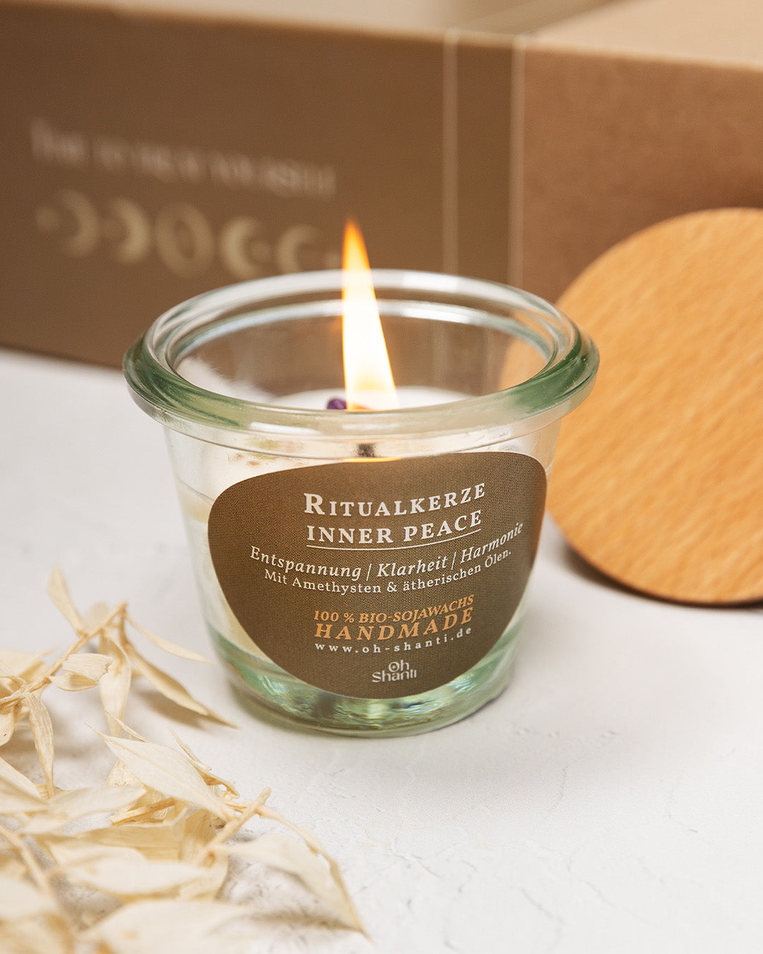 Aroma Kerze Amethyst & Lavendel