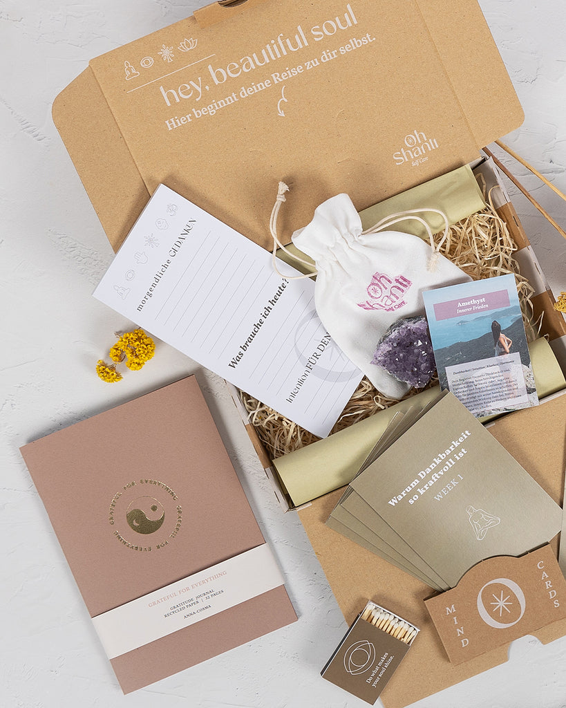 Geschenk Dankbarkeit, Box mit Inhalt