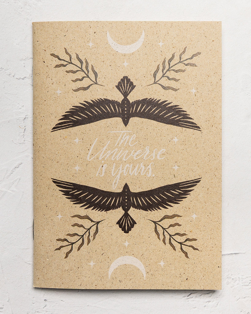 Nachhaltiges Notizheft ''the universe is yours''